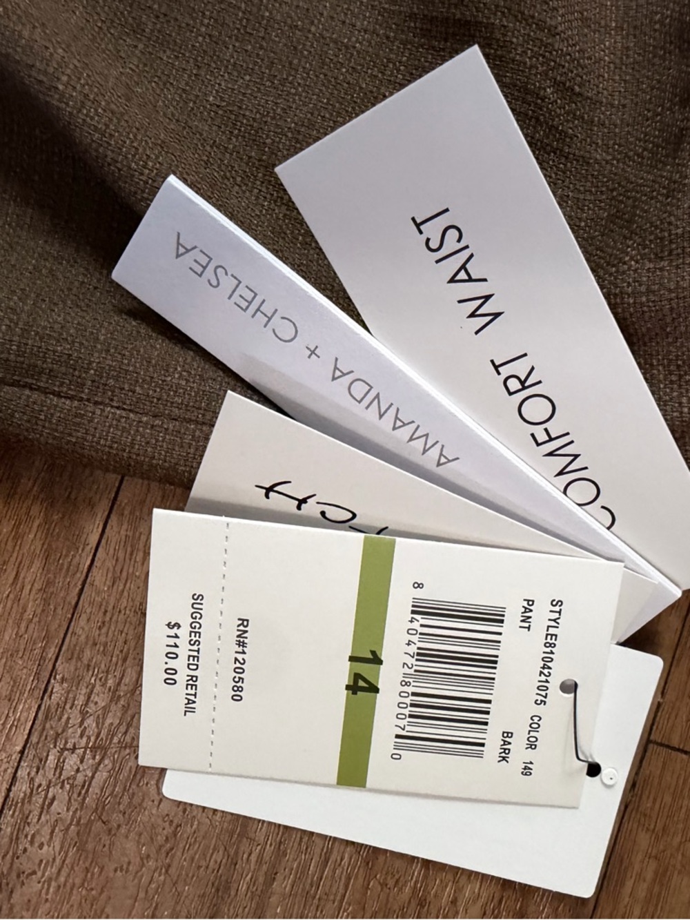 Amanda & Chelsea Brown Straight-Leg Dress Pants - Picture 6 of 11